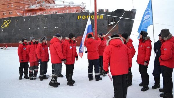 Открытие дрейфующей станции Северный Полюс-40 в Арктике - Sputnik Mundo