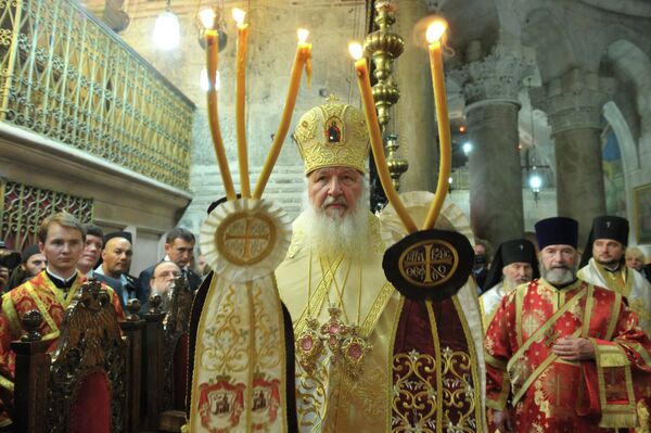 El patriarca Kiril bendice una iglesia rusa construida en Jerusalén - Sputnik Mundo