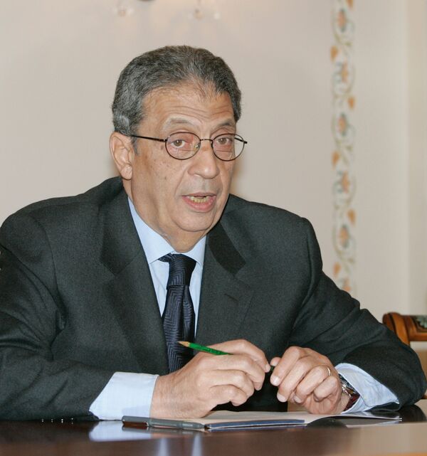 el exsecretario general de la Liga Árabe y, actualmente, uno de los líderes de la oposición egipcia, Amr Musa - Sputnik Mundo