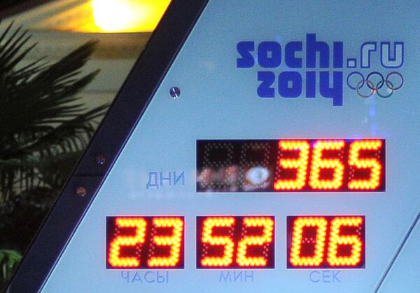 Rusia inicia la cuenta regresiva para los Juegos Olímpicos de Sochi 2014 - Sputnik Mundo