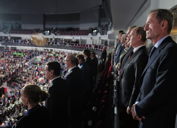 Ceremonia solemne con motivo del inicio de la cuenta regresiva para Sochi 2014 - Sputnik Mundo