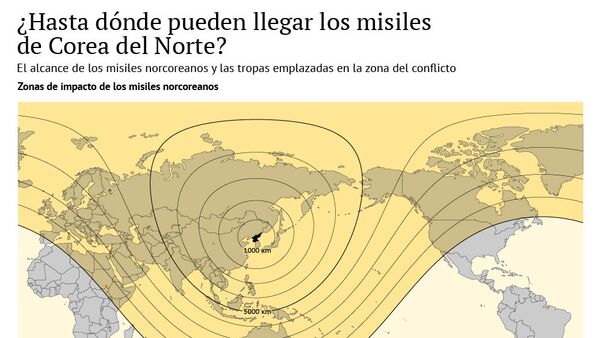 ¿Hasta dónde pueden llegar los misiles de Corea del Norte? - Sputnik Mundo