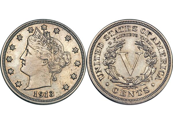 Una rara moneda de cinco centavos “Liberty Head” de 1913 - Sputnik Mundo