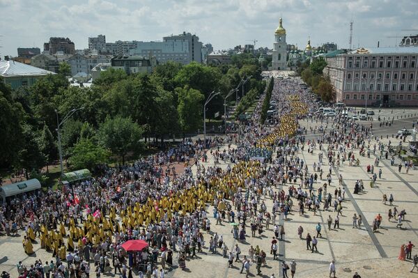 Festejos en Kiev por el 1025º aniversario de la Cristianización de Rusia - Sputnik Mundo