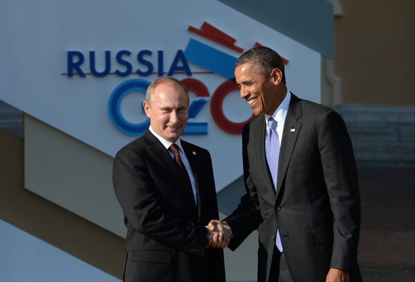 Vladímir Putin y Barack Obama - Sputnik Mundo