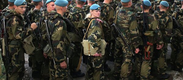 Los militares bielorrusos durante las maniobras Zapad (archivo) Los militares bielorrusos durante las maniobras Zapad (archivo) - Sputnik Mundo