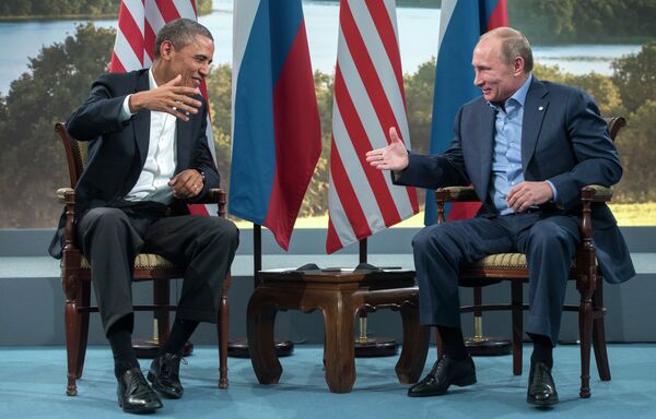 Barack Obama y Vladímir Putin (archivo) - Sputnik Mundo