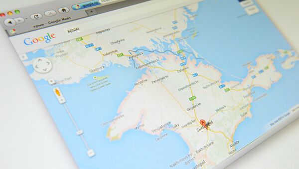 Crimea en el mapa de Google - Sputnik Mundo