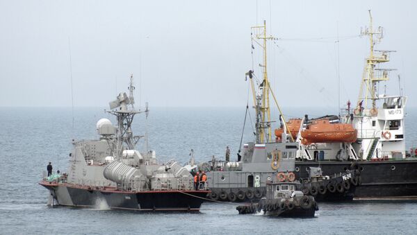 El barco de misiles Priluki - Sputnik Mundo