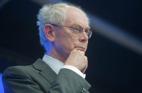 el presidente del Consejo Europeo Herman van Rompuy - Sputnik Mundo
