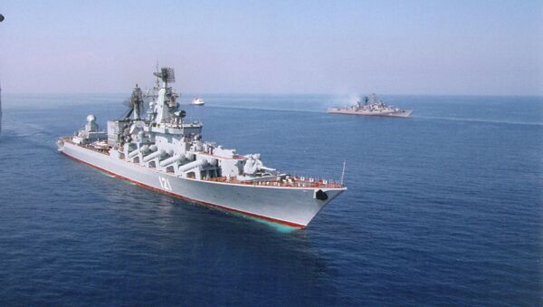 Crucero lanzamisiles Moskvá - Sputnik Mundo