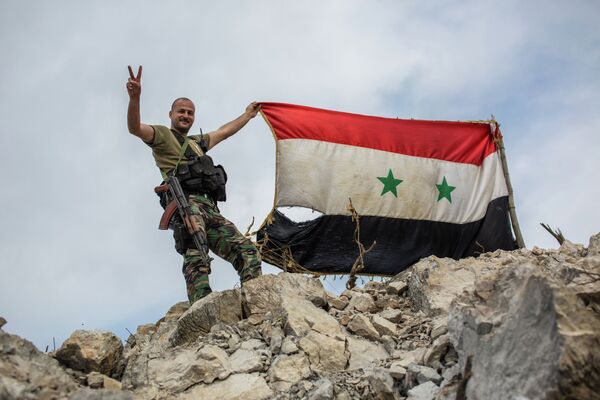 Soldado del Ejército sirio en la ciudad de Kessab (Archivo) - Sputnik Mundo