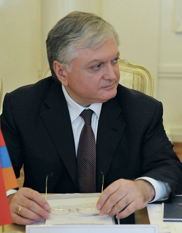 Edward Nalbandián, ministro de Asuntos Exteriores de Armenia - Sputnik Mundo