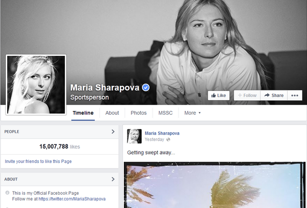 Sharapova tiene la mejor página de Facebook, según encuesta de WTA - Sputnik Mundo