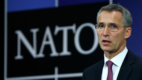 NATO Secretary General Jens Stoltenberg speaks at the Alliance's headquarters during a NATO foreign ministers meeting in Brussels December 2, 2014. - Sputnik Mundo